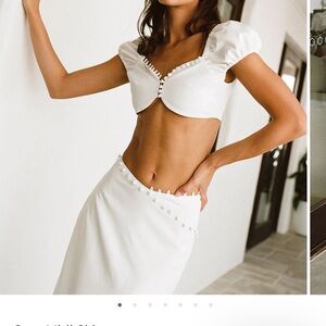 Sabo, Cato cropped top and skirt. Size M, NWT